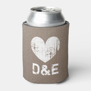 Rafraichisseur De Cannettes Burlap country chic mariage peut refroidir avec le