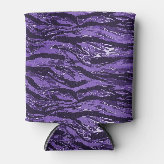Rafraichisseur De Cannettes Camo à rayures violettes (Devant)