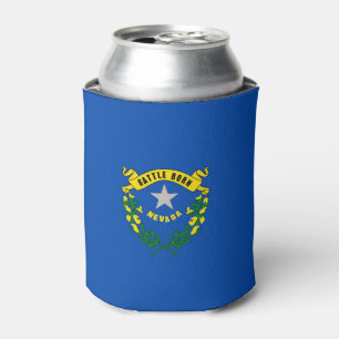 Rafraichisseur De Cannettes Can Cooler avec le drapeau de Nevada State, USA.