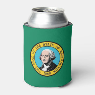 Rafraichisseur De Cannettes Can Cooler avec le drapeau de Washington State, US