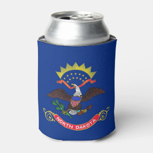 Rafraichisseur De Cannettes Can Cooler avec le drapeau du Dakota du Nord, État
