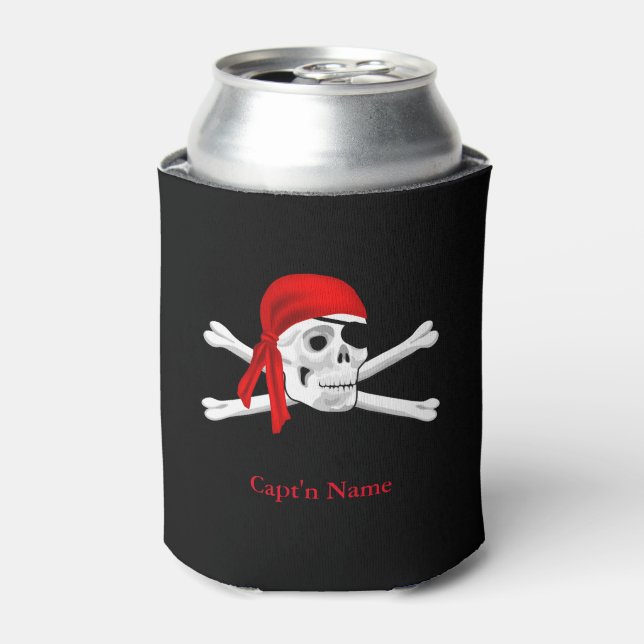 Rafraichisseur De Cannettes Capitaine Pirates Custom Pirate Can Cooler (Can devant)