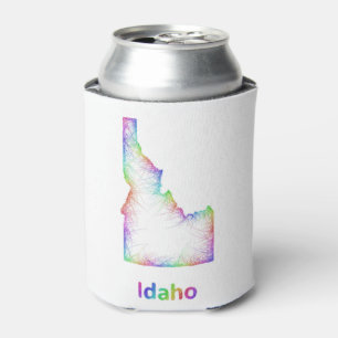 Rafraichisseur De Cannettes Carte de l'Idaho d'arc-en-ciel