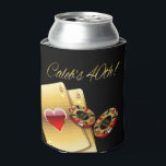 Rafraichisseur De Cannettes Casino Style 40ème Fête ME DEMANDER 4 NOMS SUR LES<br><div class="desc">Cette bière de Las Vegas personnalisable Can Cooler, élégante, amusante et classe, dispose d'un ensemble customisé de puces de casino et d'une paire de dés d'or roulants. Contactez-moi pour mettre vos noms sur les puces de casino AVANT DE PASSER VOTRE COMMANDE et je serai heureux de personnaliser ces refroidisseurs de...</div>