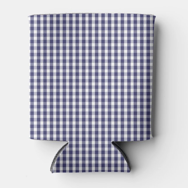 Rafraichisseur De Cannettes Checked Blue and White Gingham (Devant)