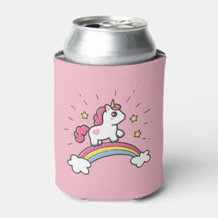 Rafraichisseur De Cannettes Cute Unicorn Sur Arc En Arc En Arc En Ciel