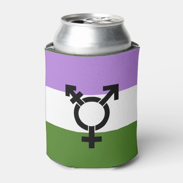 Rafraichisseur De Cannettes Drapeau de fierté genderqueer (Can devant)