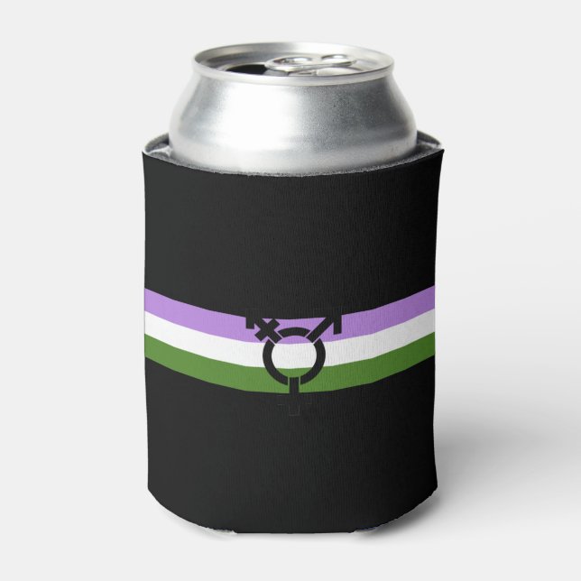 Rafraichisseur De Cannettes Drapeau de fierté genderqueer (Can devant)