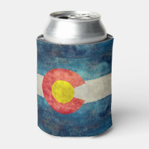 Drapeau de l'état du Colorado avec un look rétro v