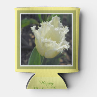 Rafraichisseur De Cannettes Elégante Tulipe blanche effilée avec design de bor