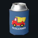 Rafraichisseur De Cannettes Enfants personnalisées peuvent refroidisseurs avec<br><div class="desc">Les enfants personnalisés peuvent refroidir avec camion de décharge de jouets. Porte-boissons mignonnes pour les enfants ayant le nom de l'enfant. Amusante fête d'anniversaire pour les garçons et les filles. Conception douillette rousse en couleurs primaires. Conception amusante pour un baby shower ou une fête d'anniversaire. Faites votre propre canfroer pour...</div>