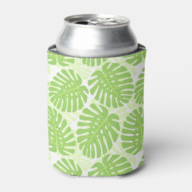 Rafraichisseur De Cannettes Feuilles De Plante Tropical - Monstera Motif (Can devant)