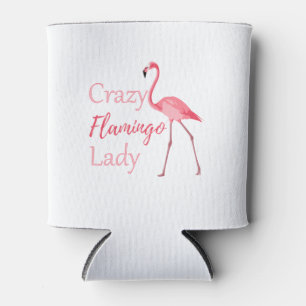 Rafraichisseur De Cannettes Flamant rose fou Lady Drôle Flamant rose