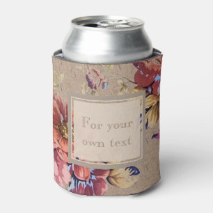 Rafraichisseur De Cannettes Floral rustique vintage