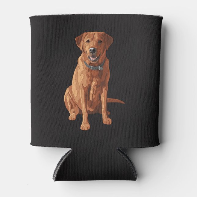 Rafraichisseur De Cannettes Fox Red Yellow Labrador Retriever Chien (Devant)