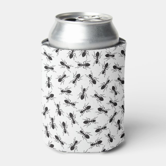 Rafraichisseur De Cannettes Funny Black Ants Motif (Can devant)