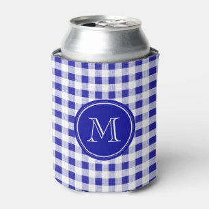Rafraichisseur De Cannettes Guingan de bleu marine et de blanc, votre