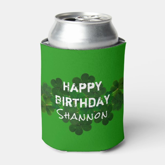Rafraichisseur De Cannettes Irlandais Anniversaire boisson personnalisée Coozi (Can devant)