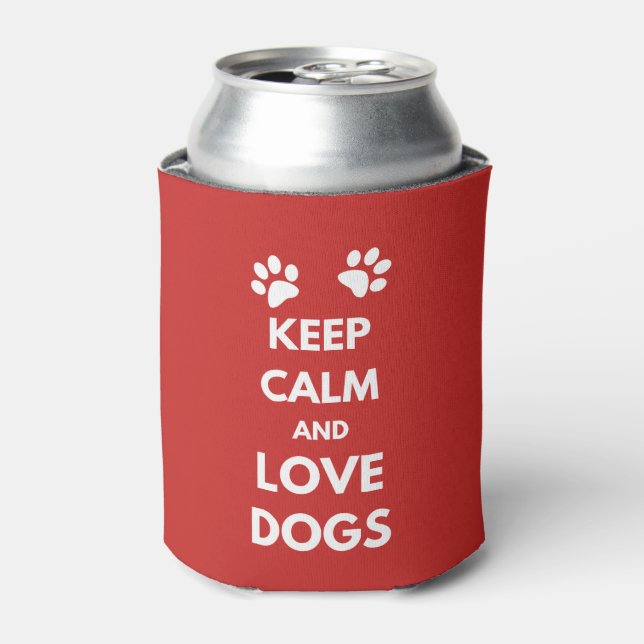 Rafraichisseur De Cannettes Keep calm and love dogs (Can devant)