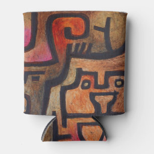 Rafraichisseur De Cannettes Klee Abstrait Rouge Abstrait Expressionniste Natur