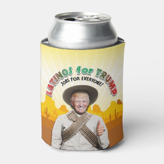 Rafraichisseur De Cannettes LATINOS POUR TRUMP Pancho Hispanique Villa Bandito (Can devant)