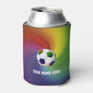Rafraichisseur De Cannettes Le football coloré Girly du football  