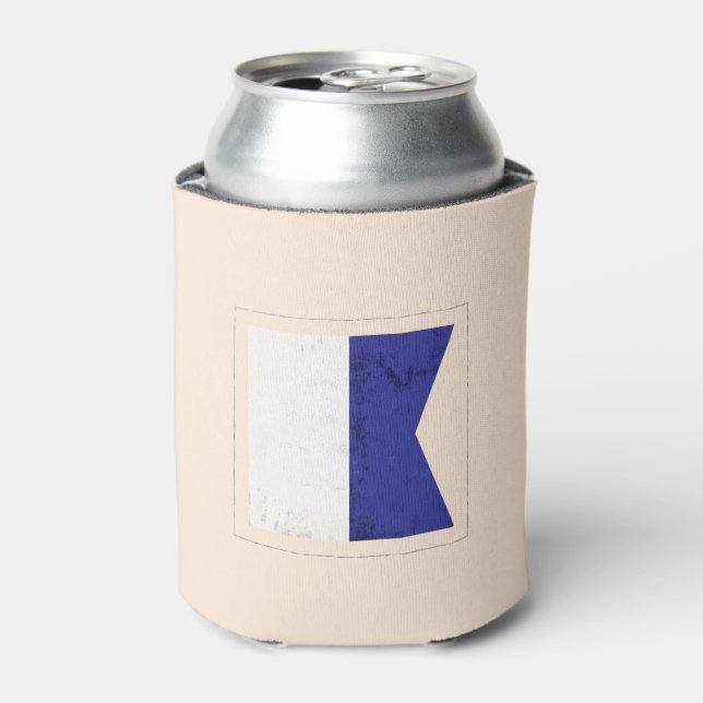 Rafraichisseur De Cannettes Lettre nautique "A" Signal Indicateur (Can devant)