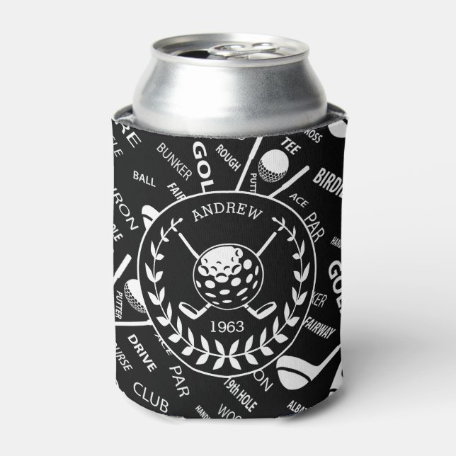 Rafraichisseur De Cannettes Logo de golf design personnalisé (Can devant)
