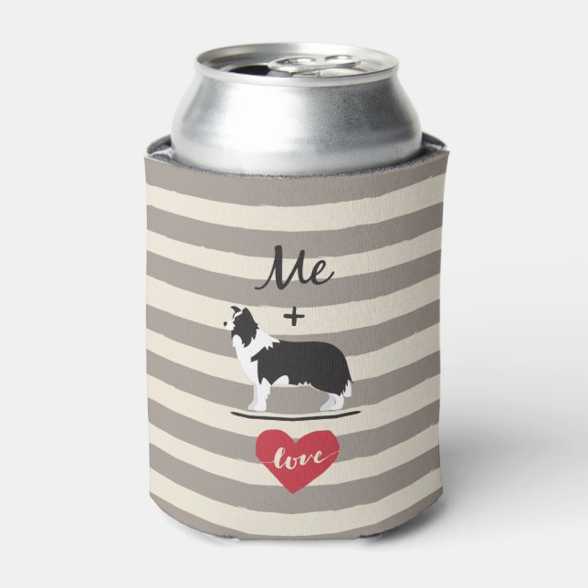 Rafraichisseur De Cannettes Moi plus Bordure Collie égal Amour Can Cooler (Can devant)