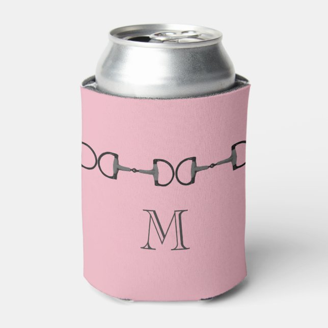 Rafraichisseur De Cannettes Monogramme à bille de cheval rose (Can devant)
