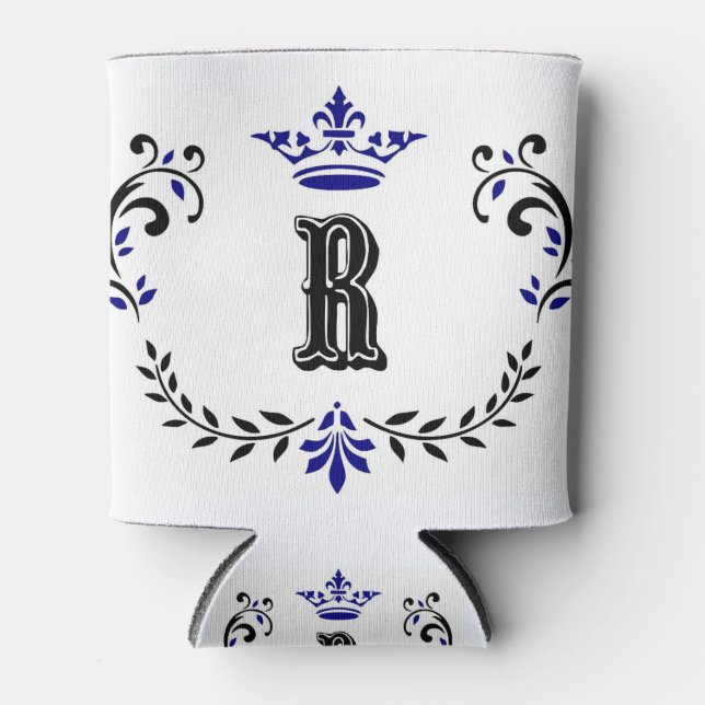 Rafraichisseur De Cannettes Monogramme de couronne 'R' (Devant)