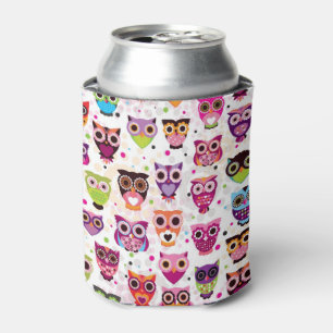 Rafraichisseur De Cannettes Motif coloré de hibou pour les enfants 2