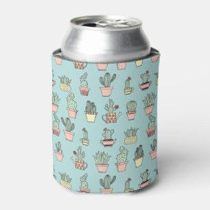 Rafraichisseur De Cannettes Motif dessiné mignon coloré de style de cactus 