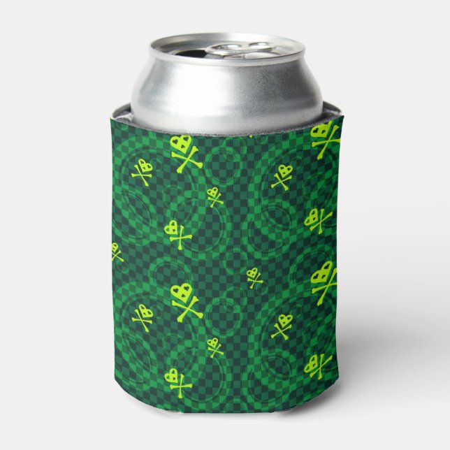 Rafraichisseur De Cannettes Motif Emo Vert Avec Cercles (Can devant)