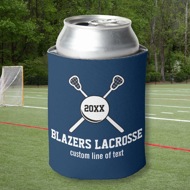 Rafraichisseur De Cannettes Nom de l'équipe du Lacrosse Stick and Ball Custom  (Créateur téléchargé)