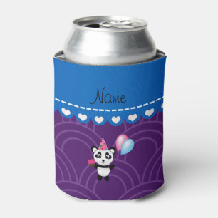Rafraichisseur De Cannettes Nom personnalisé panda pourpre demi cercles