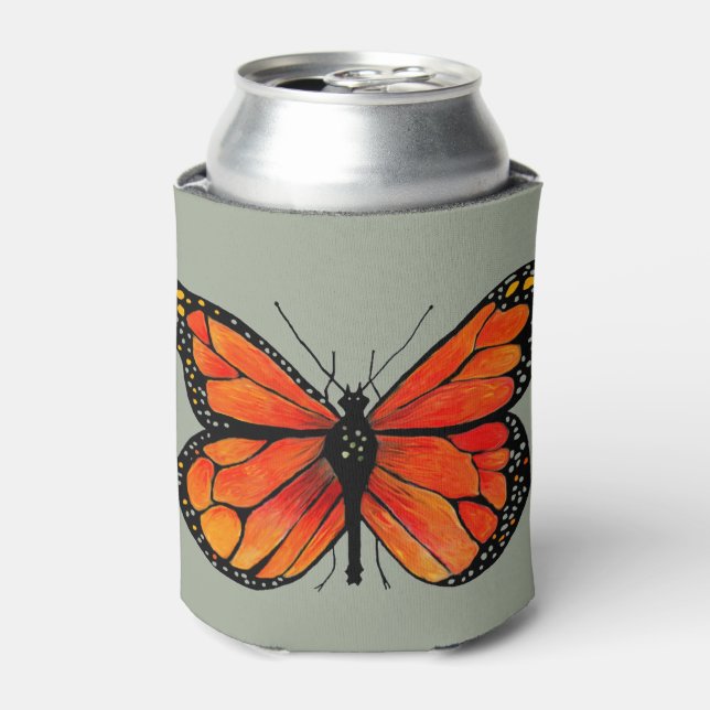 Rafraichisseur De Cannettes Papillon monarque Orange Can Cooler (Can devant)