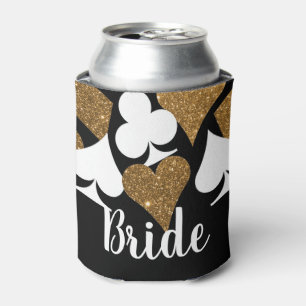 Rafraichisseur De Cannettes Parties scintillant d'or Vegas Bride Custom Can Co