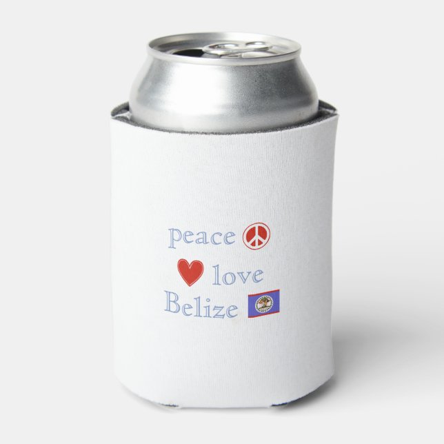 Rafraichisseur De Cannettes Peace Love et Belize (Can devant)
