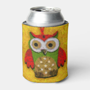 Rafraichisseur De Cannettes Peinture de hibou