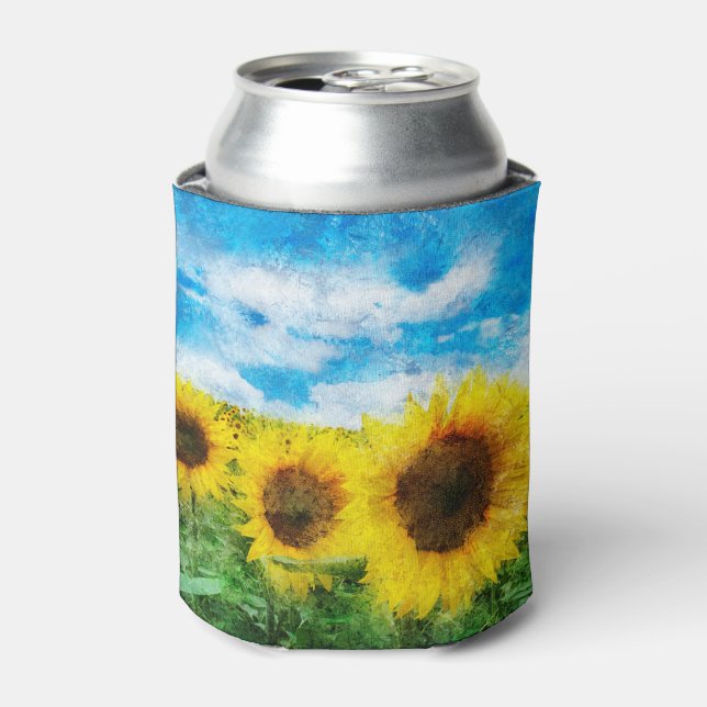 Rafraichisseur De Cannettes Peinture de tournesols (Can devant)