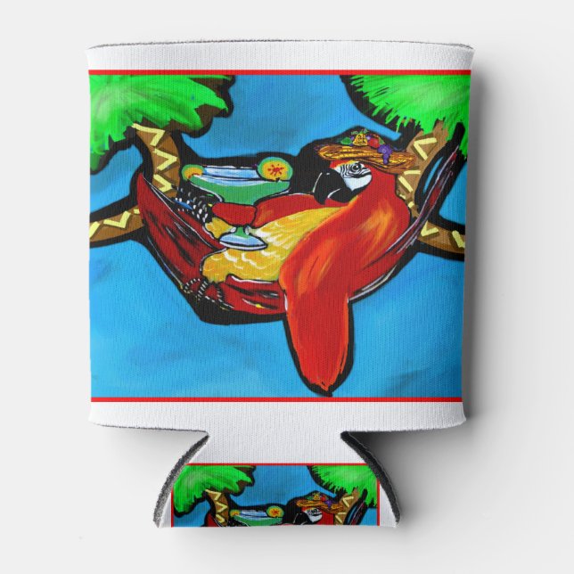 RAFRAICHISSEUR DE CANNETTES PERROQUET DE FÊTE (Devant)