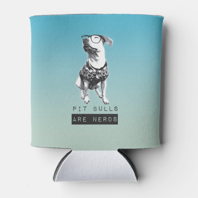 Rafraichisseur De Cannettes Pit Bulles sont Nerds Coozy (Devant)
