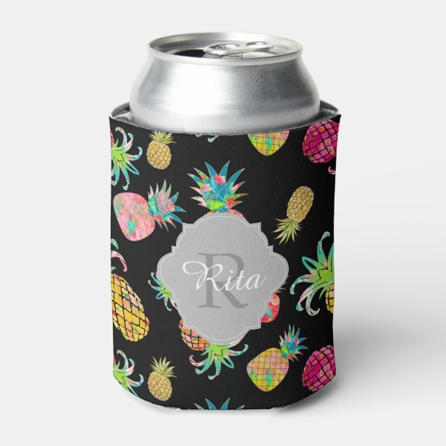Rafraichisseur De Cannettes PixDezines Aloha Motif ananas (Can devant)