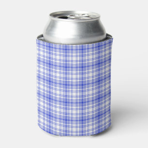 Rafraichisseur De Cannettes Plaid blanc bleu 2