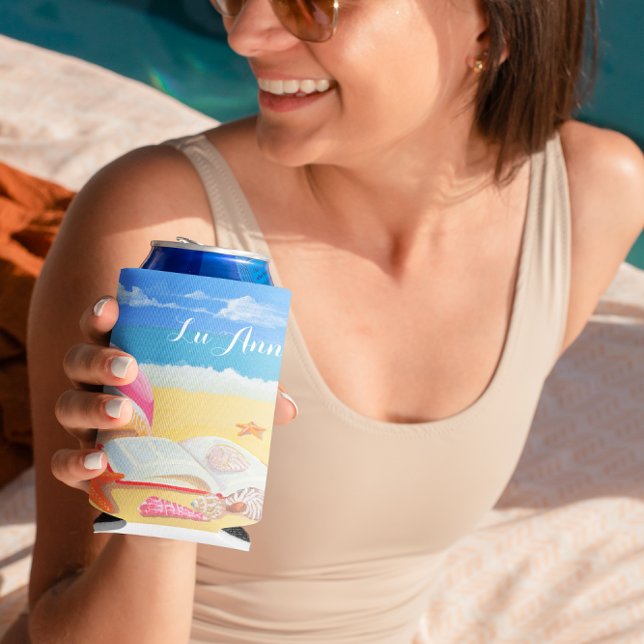 Rafraichisseur De Cannettes Plat de refroidissement personnalisé Seashore (Créateur téléchargé)