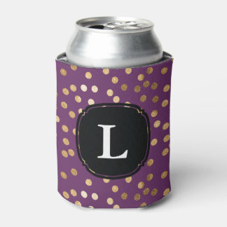 Rafraichisseur De Cannettes Pointe Polka de Parties scintillant de violet et d