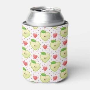 Rafraichisseur De Cannettes Pommes de coeur avec le pois et les coeurs roses
