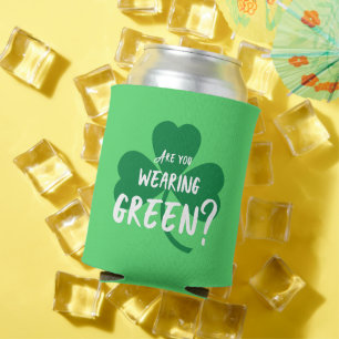 Rafraichisseur De Cannettes Portes-Tu Du Vert ? Shamrock de la fête de St. Pad