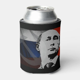 Rafraichisseur De Cannettes Poutine avec drapeau russe